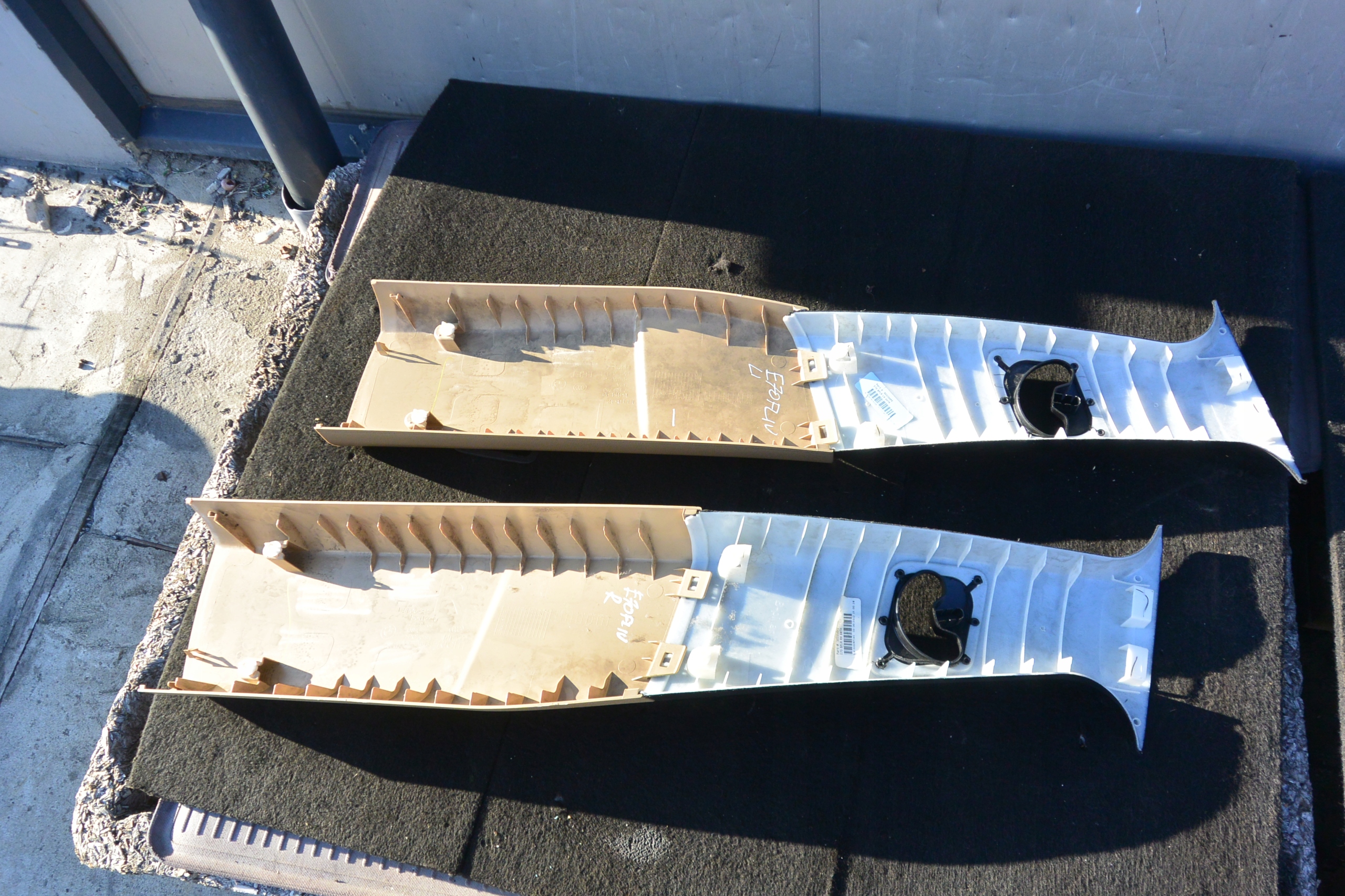 cover SLUPKA central right left KPL beige without BMW X5 E70