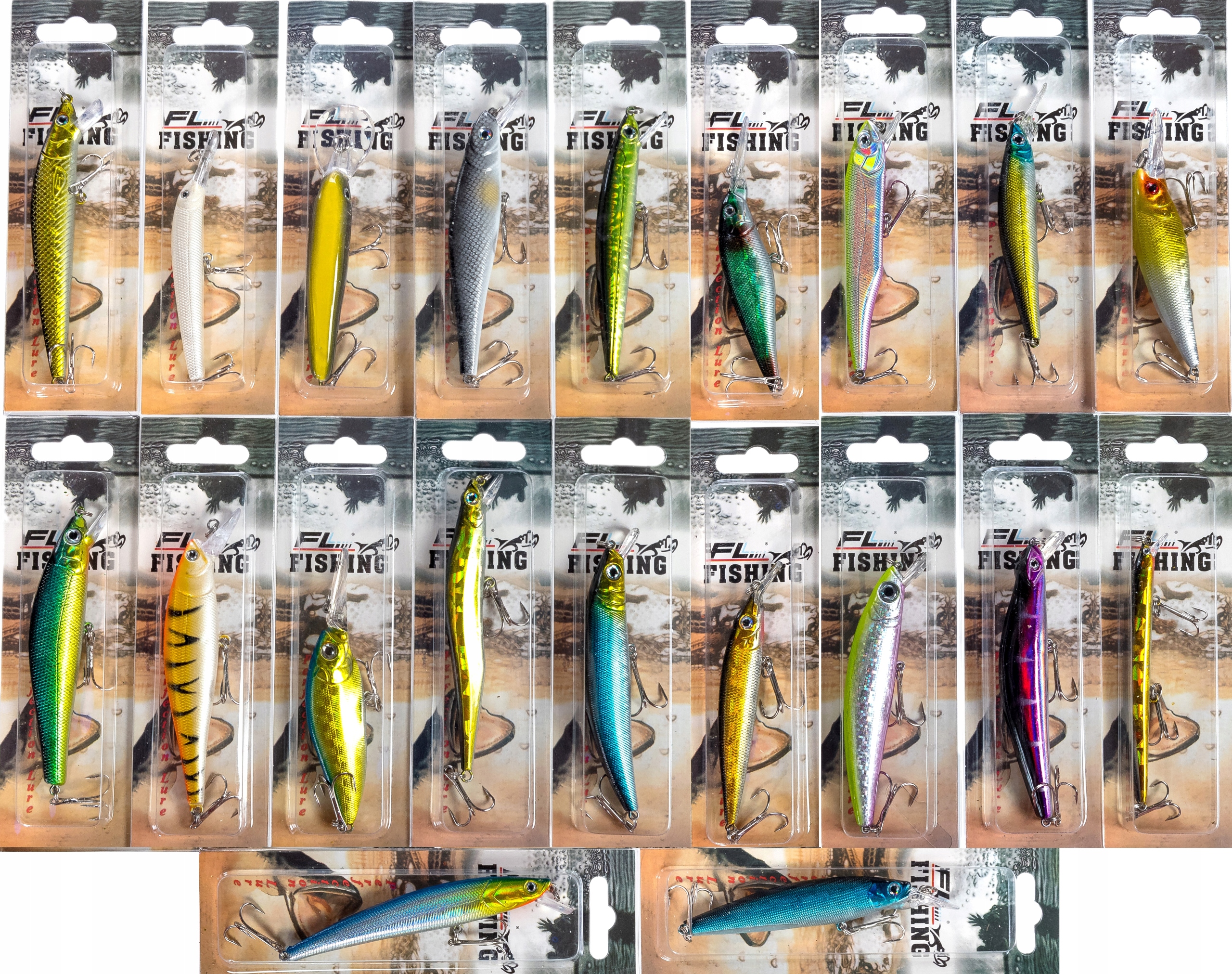 Zestaw woblerów na Spinning 20szt Sandacz Szczupak