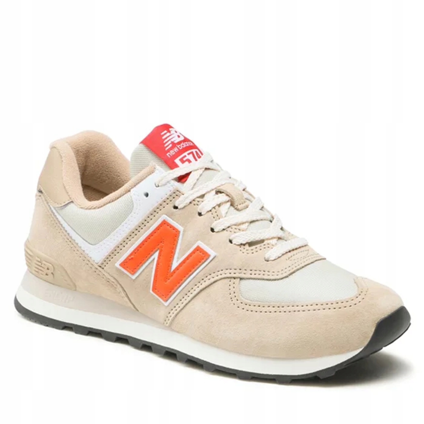 Unisexové boty New Balance U574HBO Semišové kožené béžové Velikost 41.5