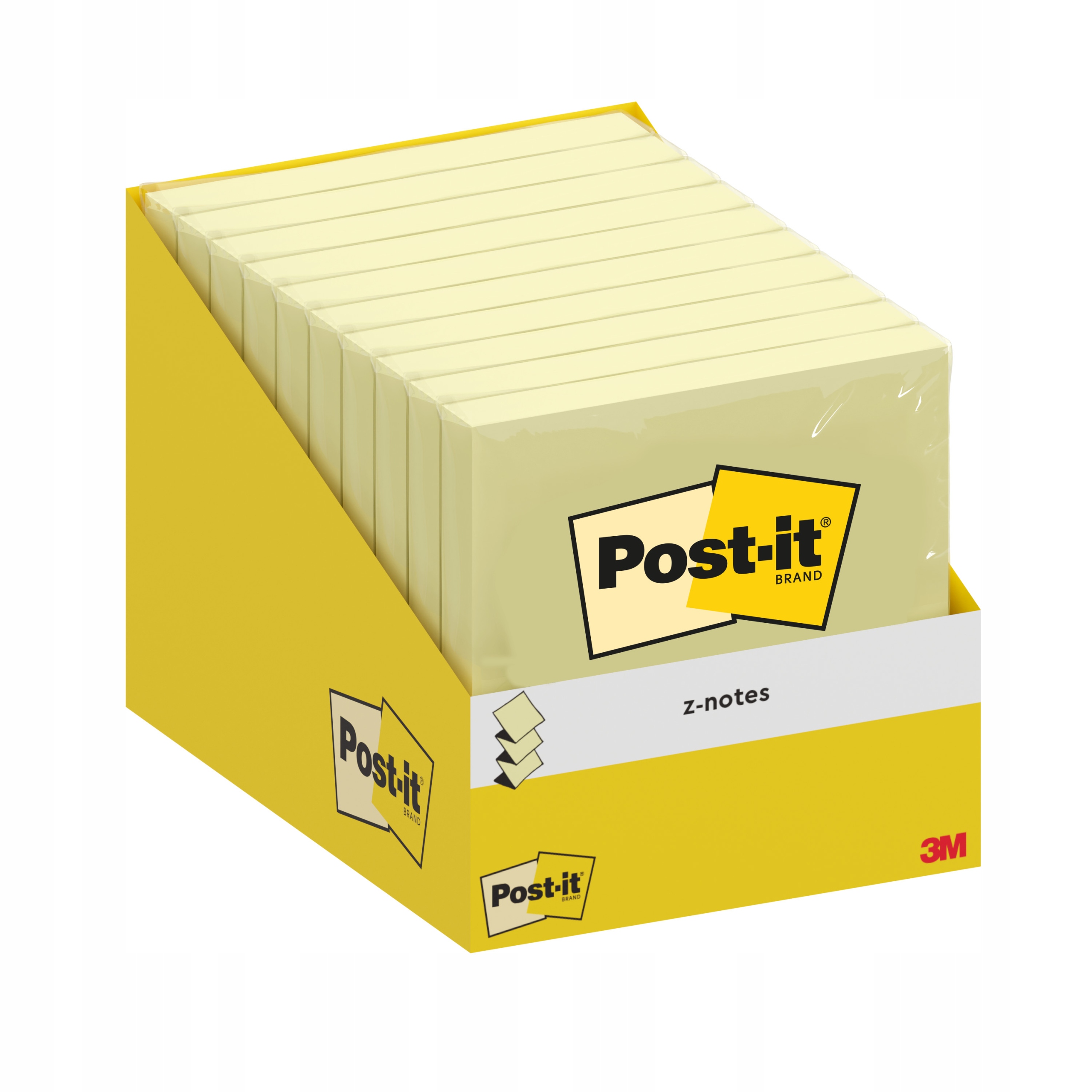 Post-It Sticky Z-Notes karteczki samoprzylepne biurowe żółte, 100 szt