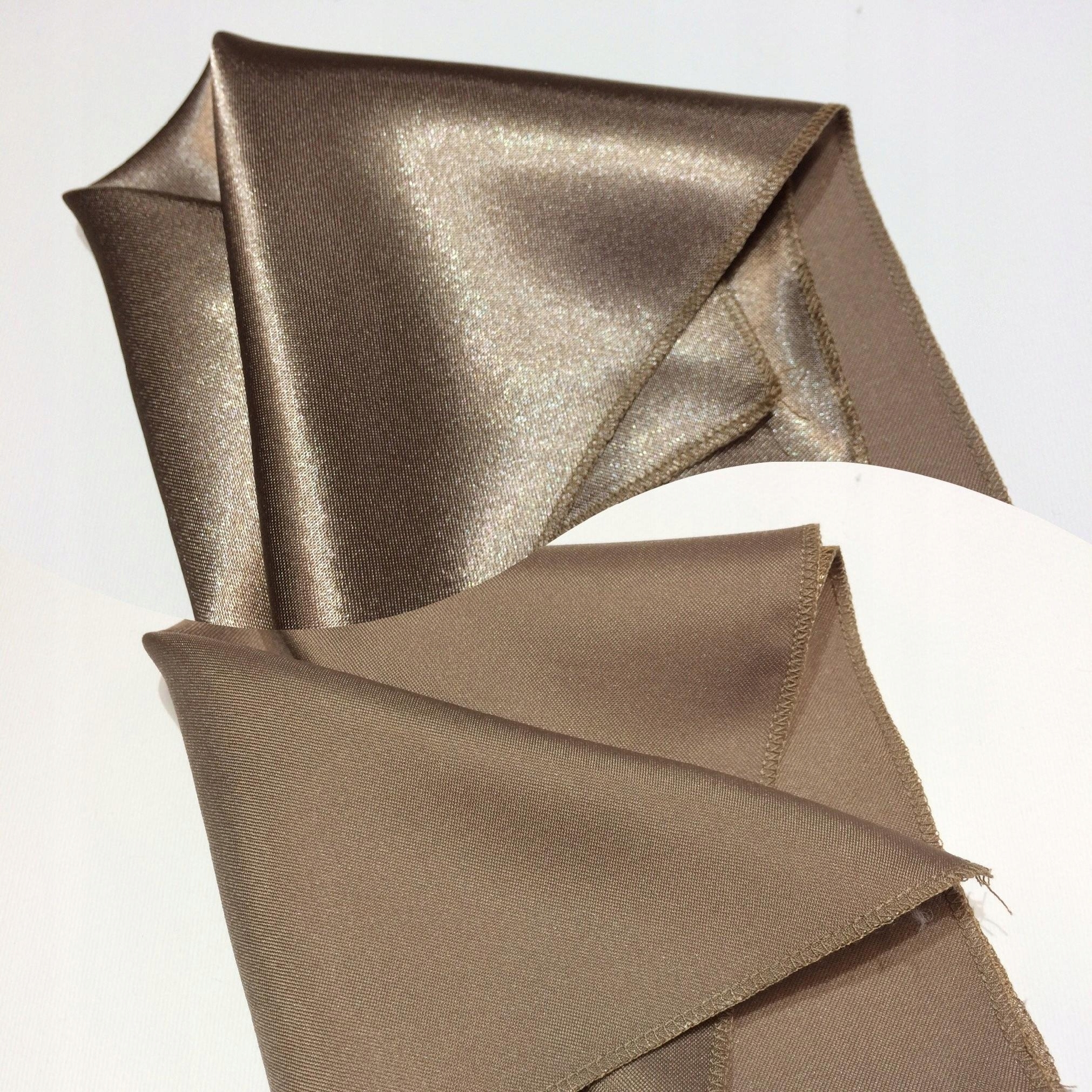 BRĄZOWA BEŻOWA POSZETKA CHUSTECZKA WYPUSTKA