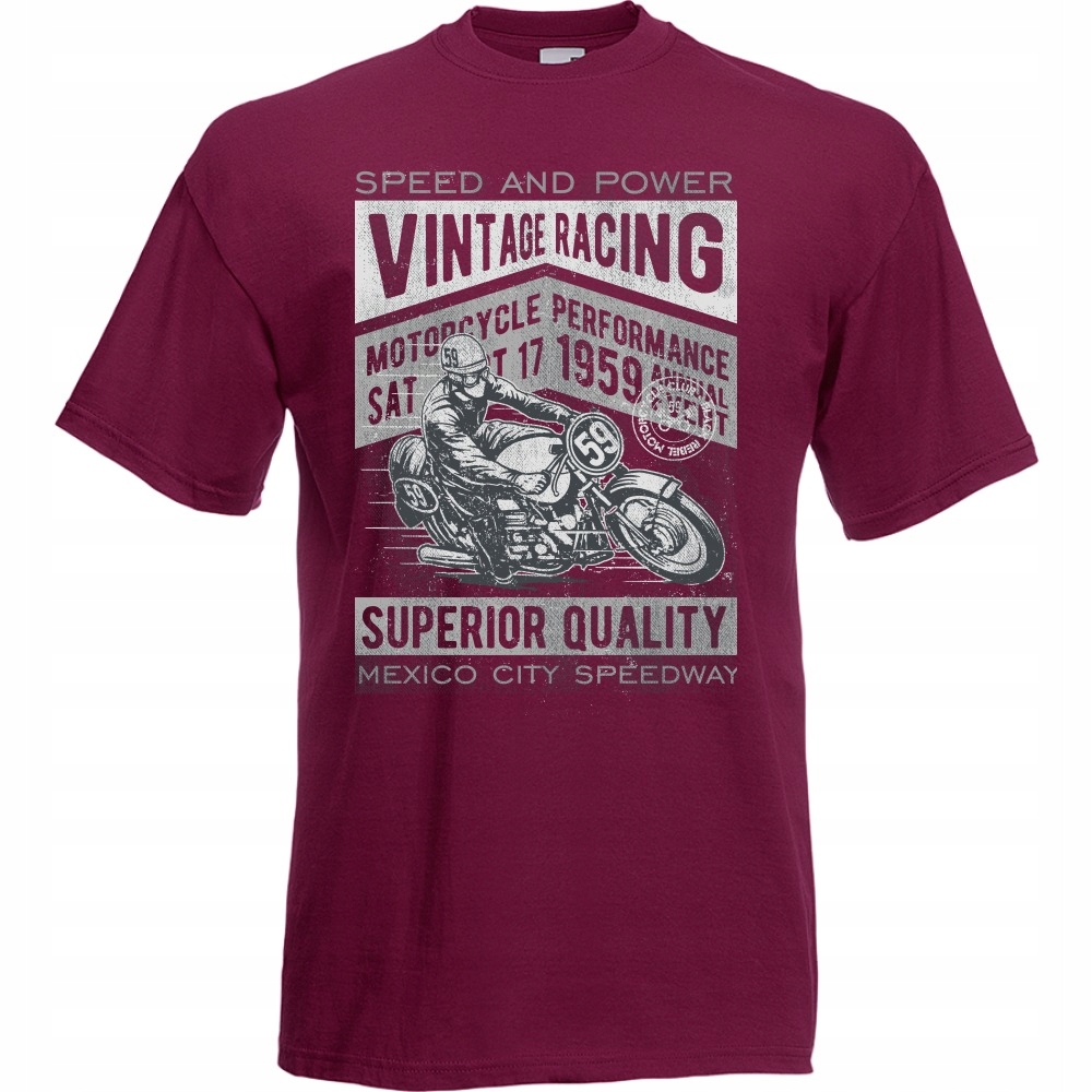 

Koszulka motocykl motocyklista vintage racing XL