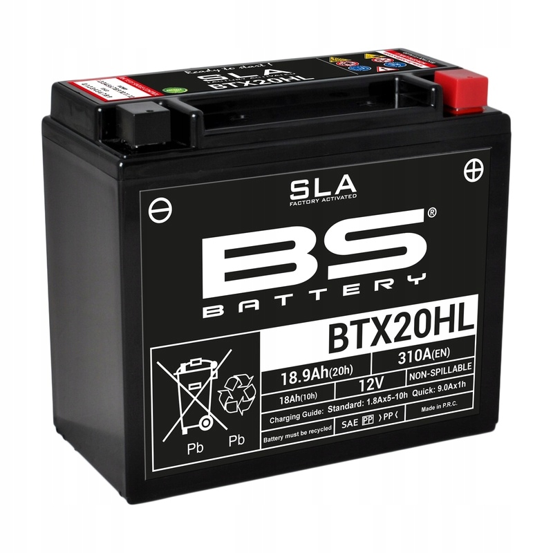 Bs Battery Bezúdržbová baterie s kyselinou BTX20HL 300614