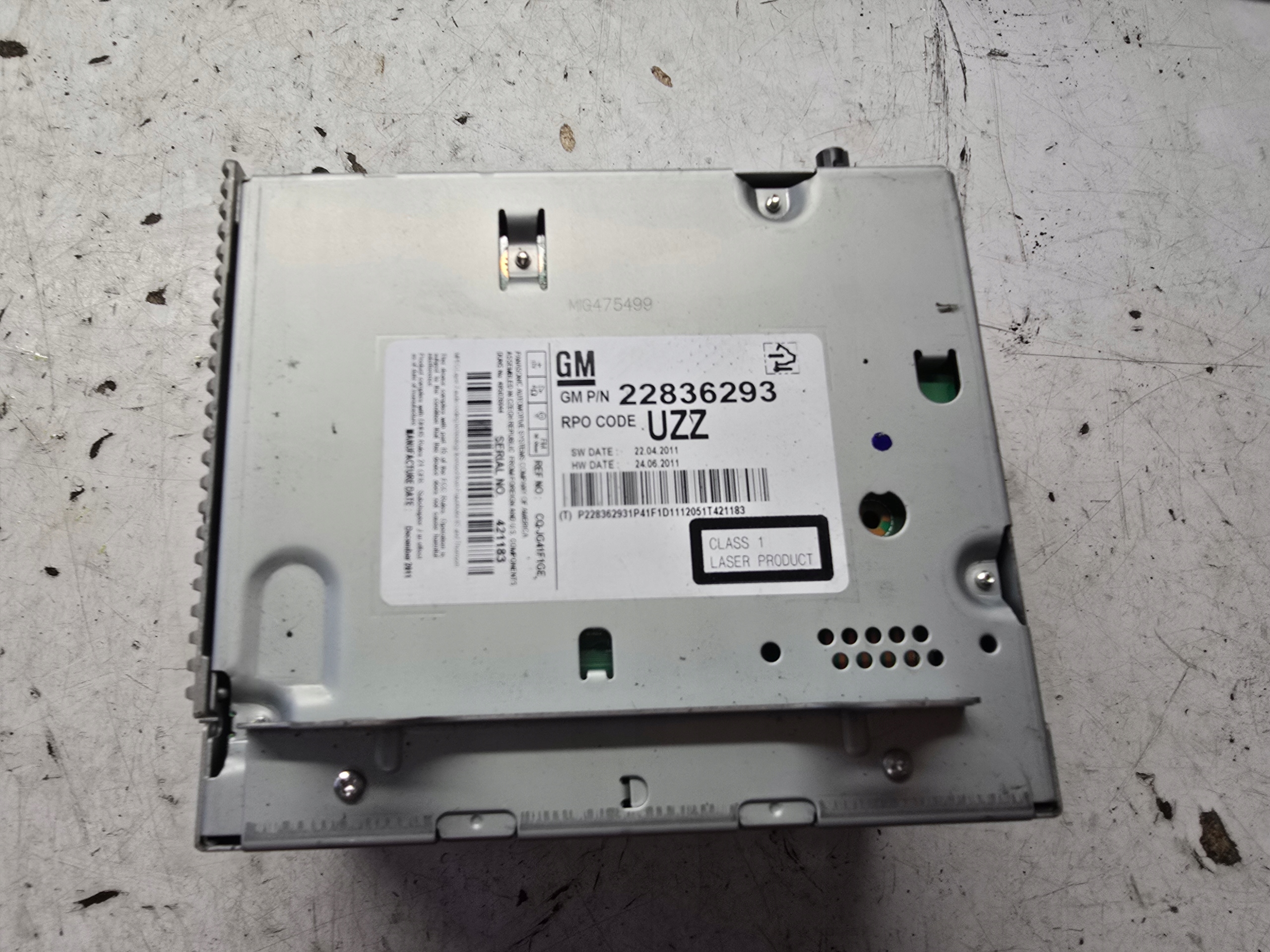 OPEL ASTRA J STACJA JEDNOSTKA RADIA CD 400 22836293
