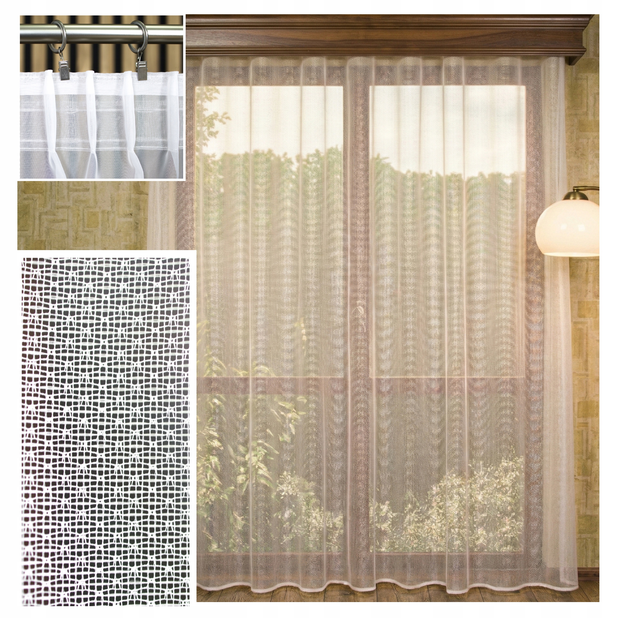 Záclona Žakárová Záclona Josefa 600x240 Vintage Žabky Hotová Bez Žehlení