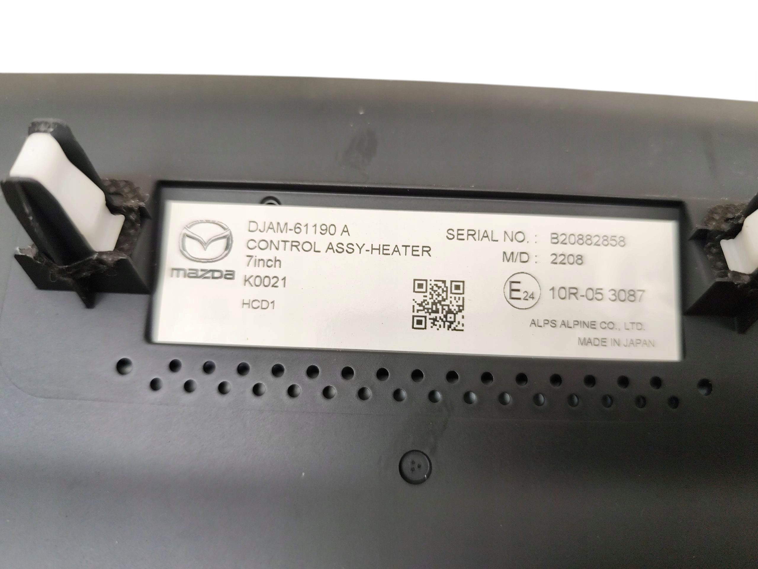 Unite commande clima Bouches buses MAZDA MX-30 ELEKTRYK DJAM-61190-A