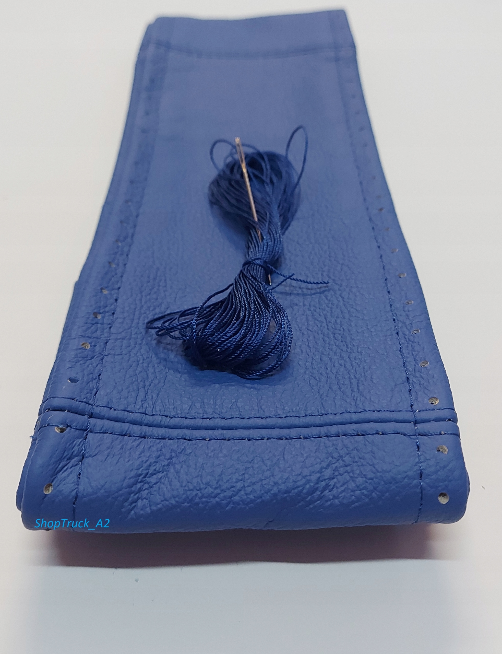 POKROWIEC NA KIEROWNICE TIR 44/46 SKÓRA NIEBIESKI