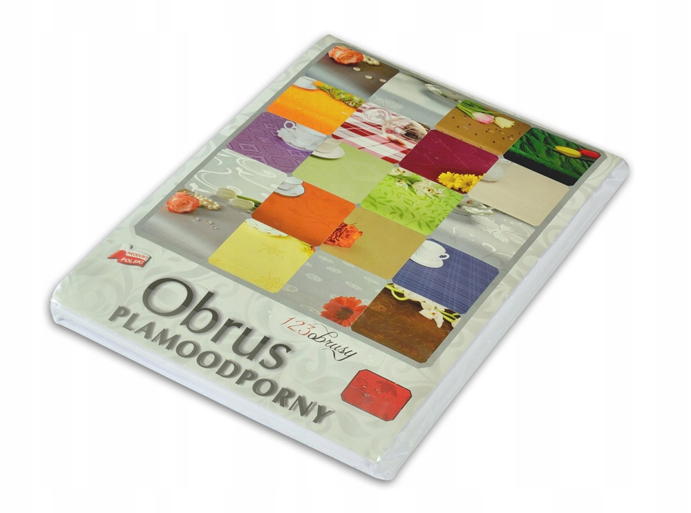 OBRUS PLAMOODPORNY 120X160 BIAŁY ECRU EKRI KOLORY