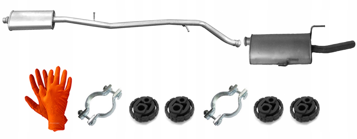 PEUGEOT 406 1.8 KOMBI TŁUMIK ŚRODKOWY KOŃCOWY