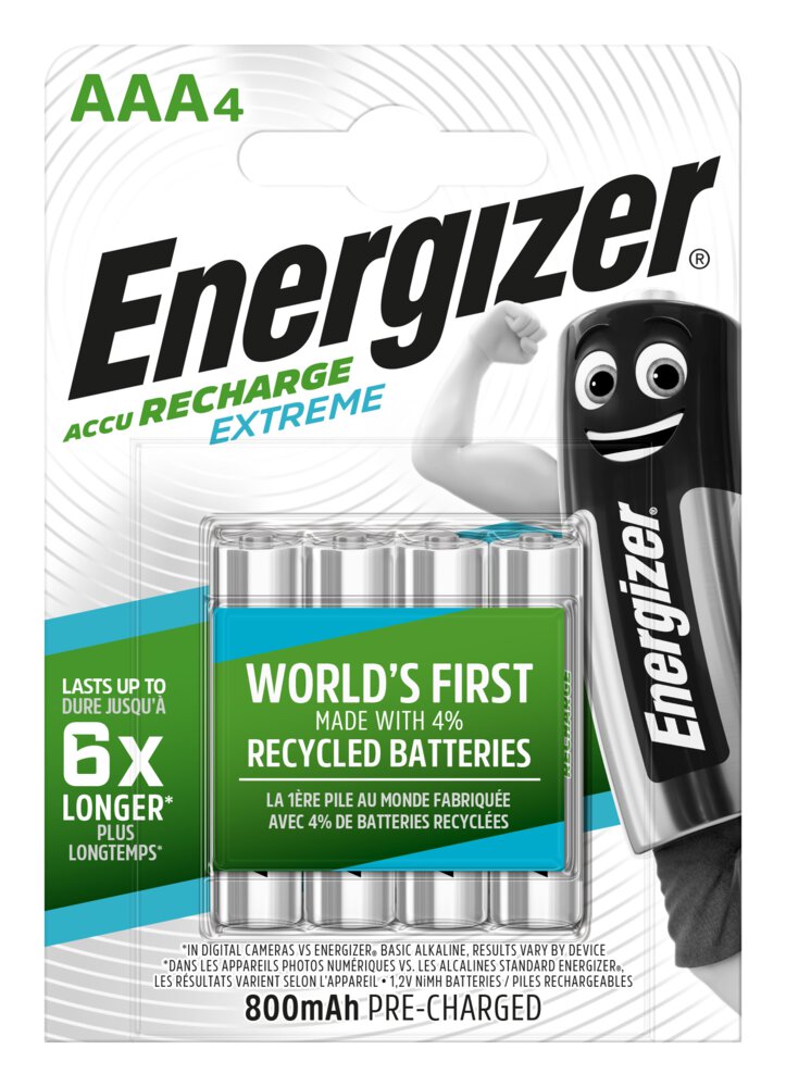 

4 x akumulatorki Energizer R03/AAA Ni-MH 800mAh
