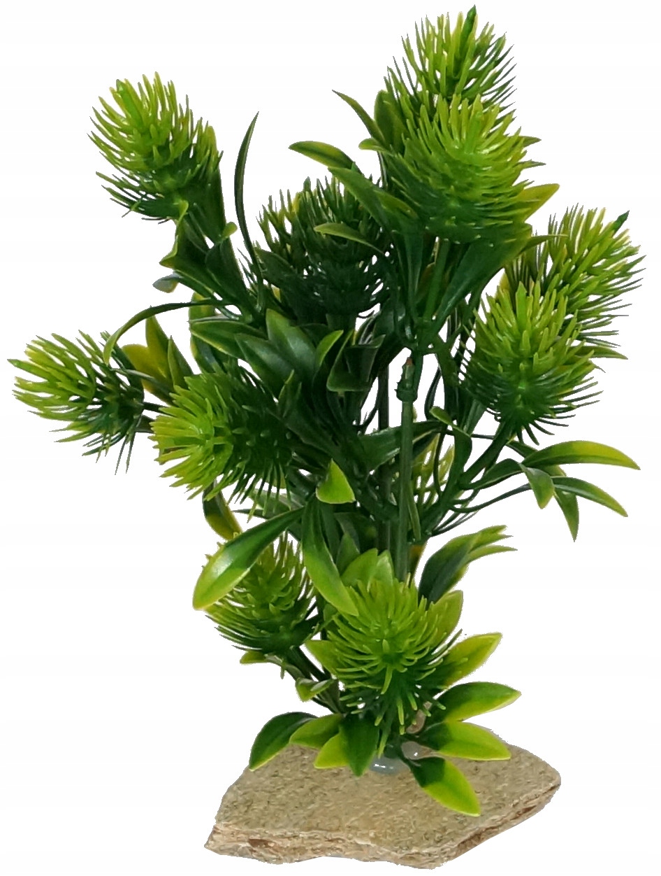 

dekoracyjna roślinka sztuczna do akwarium wys 18cm