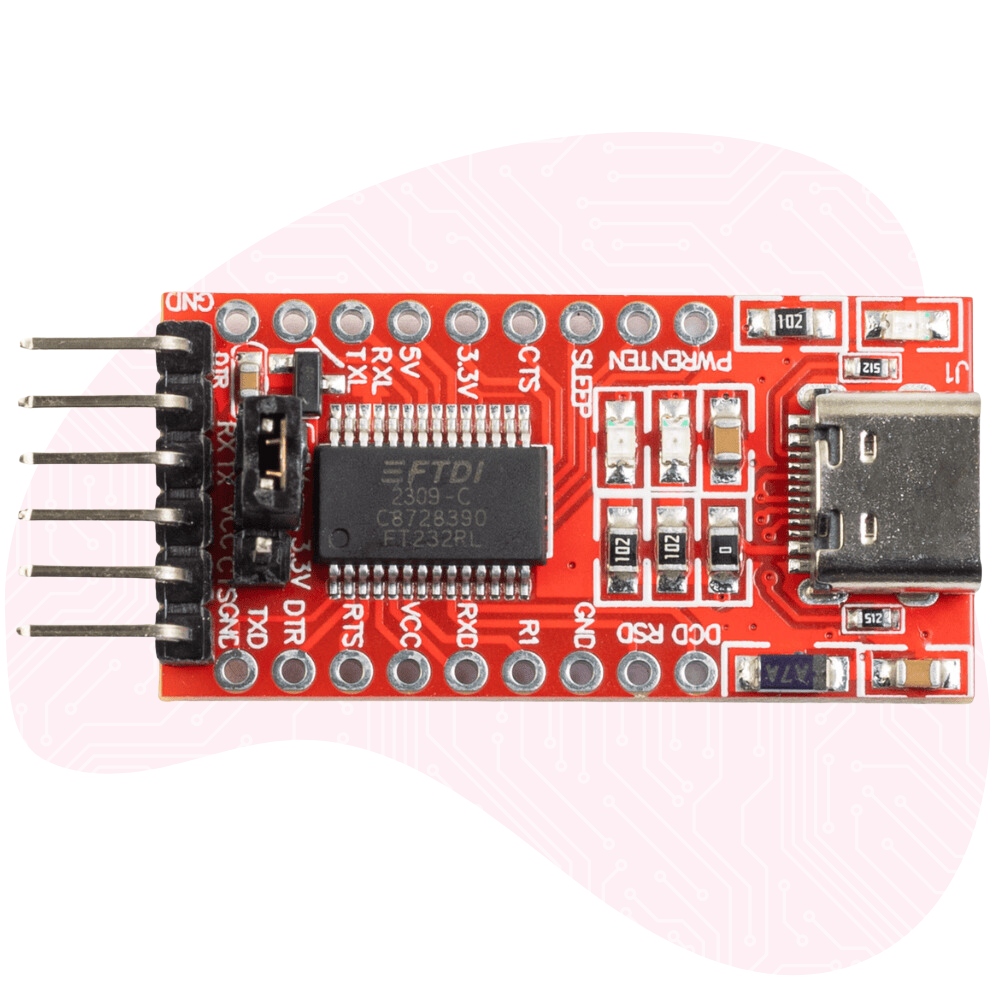 Konwerter USB UART RS232 FT232RL 5V 3,3V USB-C TTL FTDI Do Arduino Rodzaj konwerter