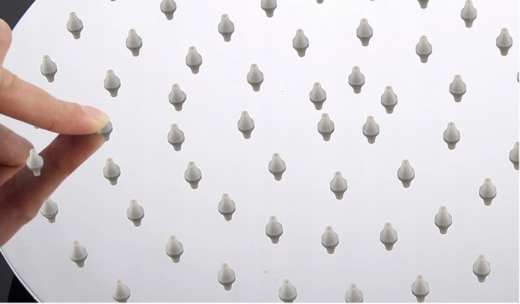 DESZCZOWNICA NATRYSKOWA PRYSZNICOWA SLIM 25cm DO KABIN OKRĄGŁA Linia Focus