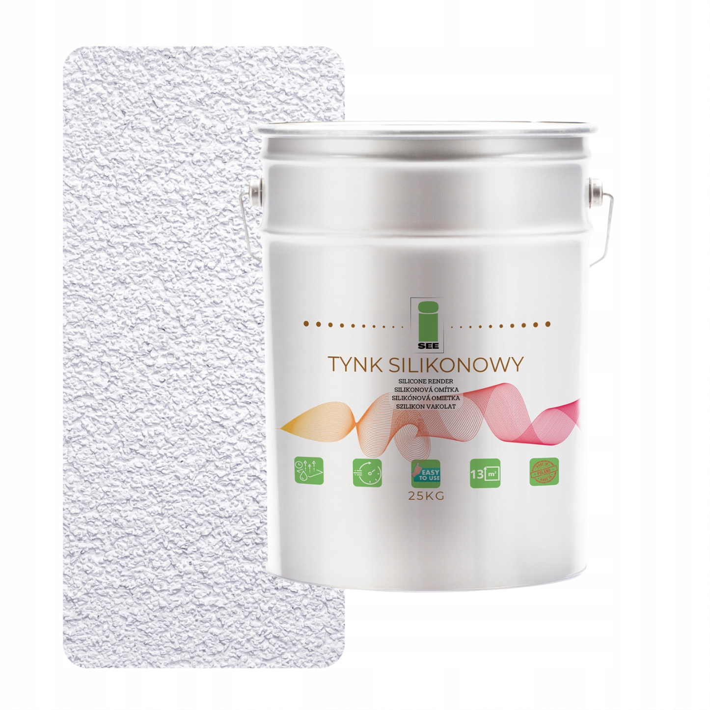 Silikónová Fasádna Omietka Zosilnená Biela Snehová 1.5 MM Trvanlivá 25 Kg