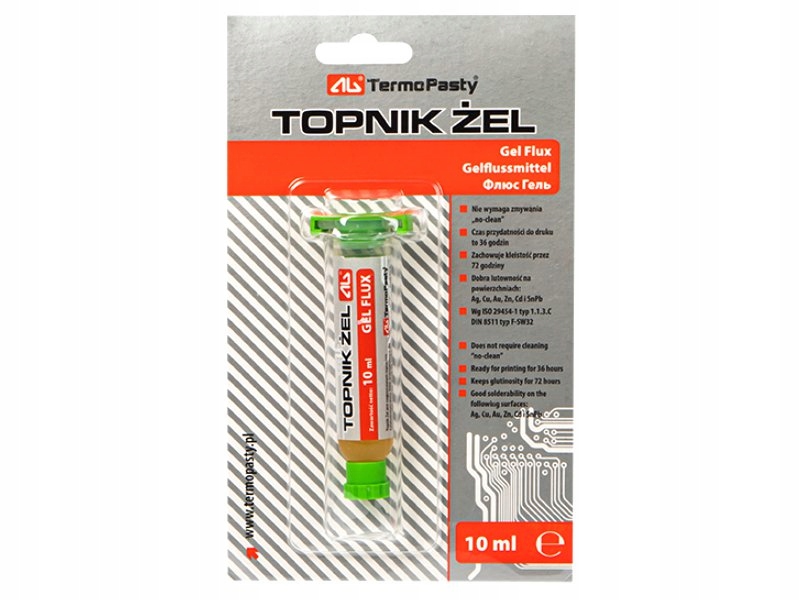 

Topnik Żel Do Lutowania 10 ml Gel Flux Ag Smt