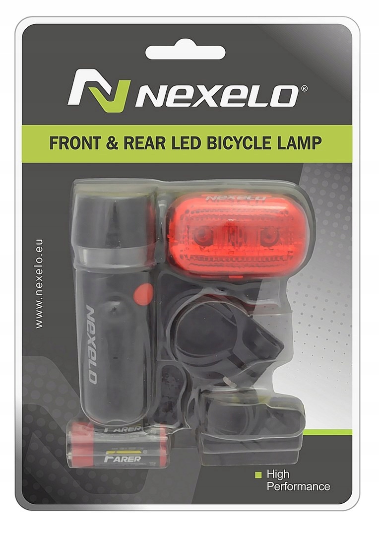 Lampka rowerowa przednia i tylna lampki do roweru przód tył zestaw lampek Model L177028NEX