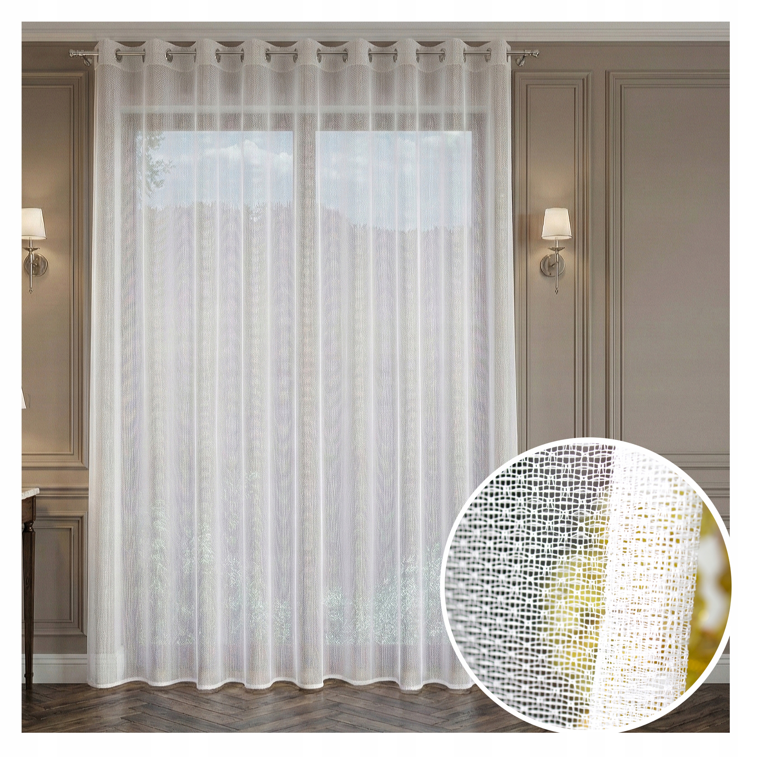 Hotová Záclona Žakár Bez Žehlení Justyna 500x270 cm Oka Modern