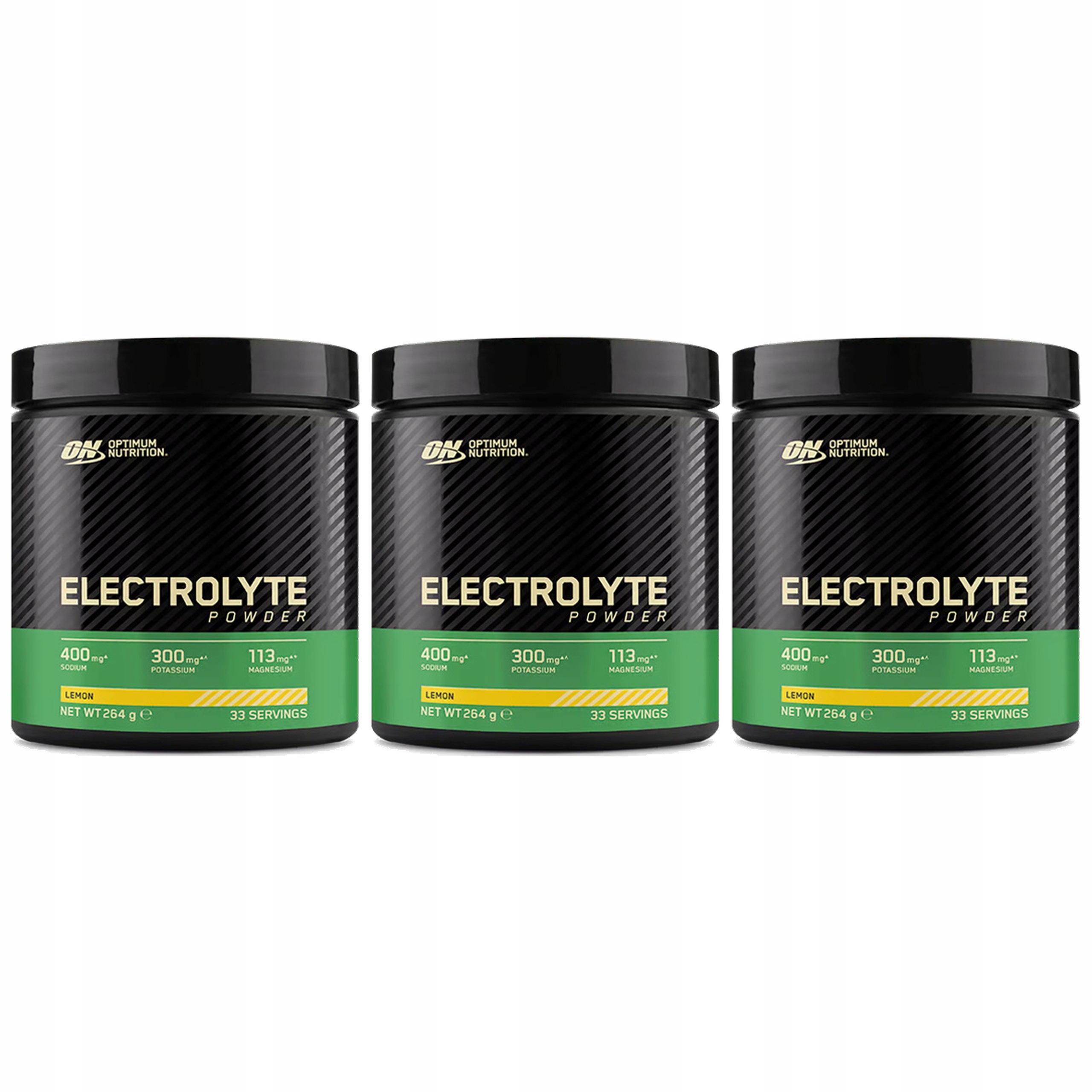 3x Elektrolyty Hydratace Sodík Draslík Hořčík Citron 264 g Optimum Nutrition