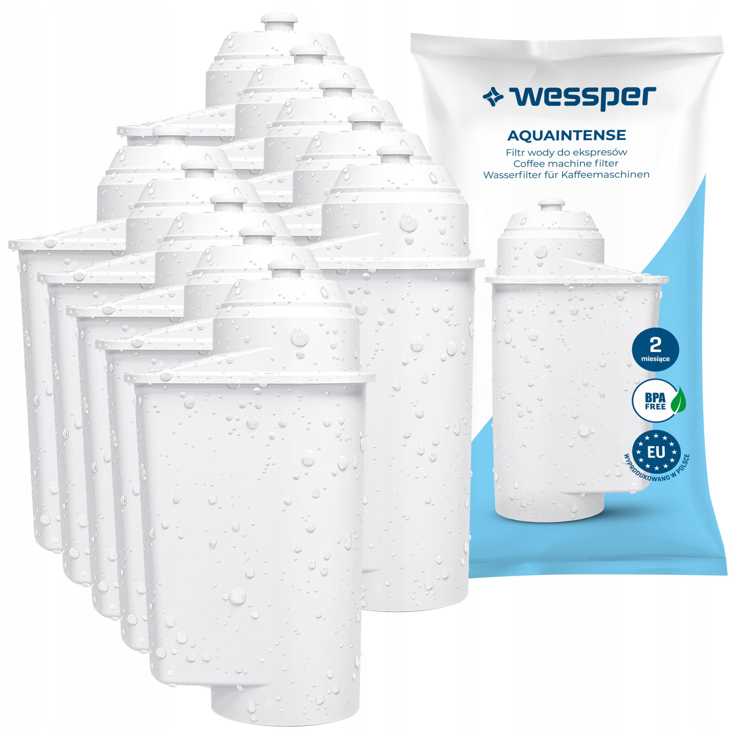 10 x Wessper vodní filtr pro kávovar siemens EQ3 EQ5 EQ6 EQ9 Eq 500 Eq 700