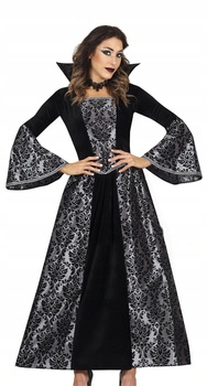 Kostým Upírská sukně černo-stříbrná královna L