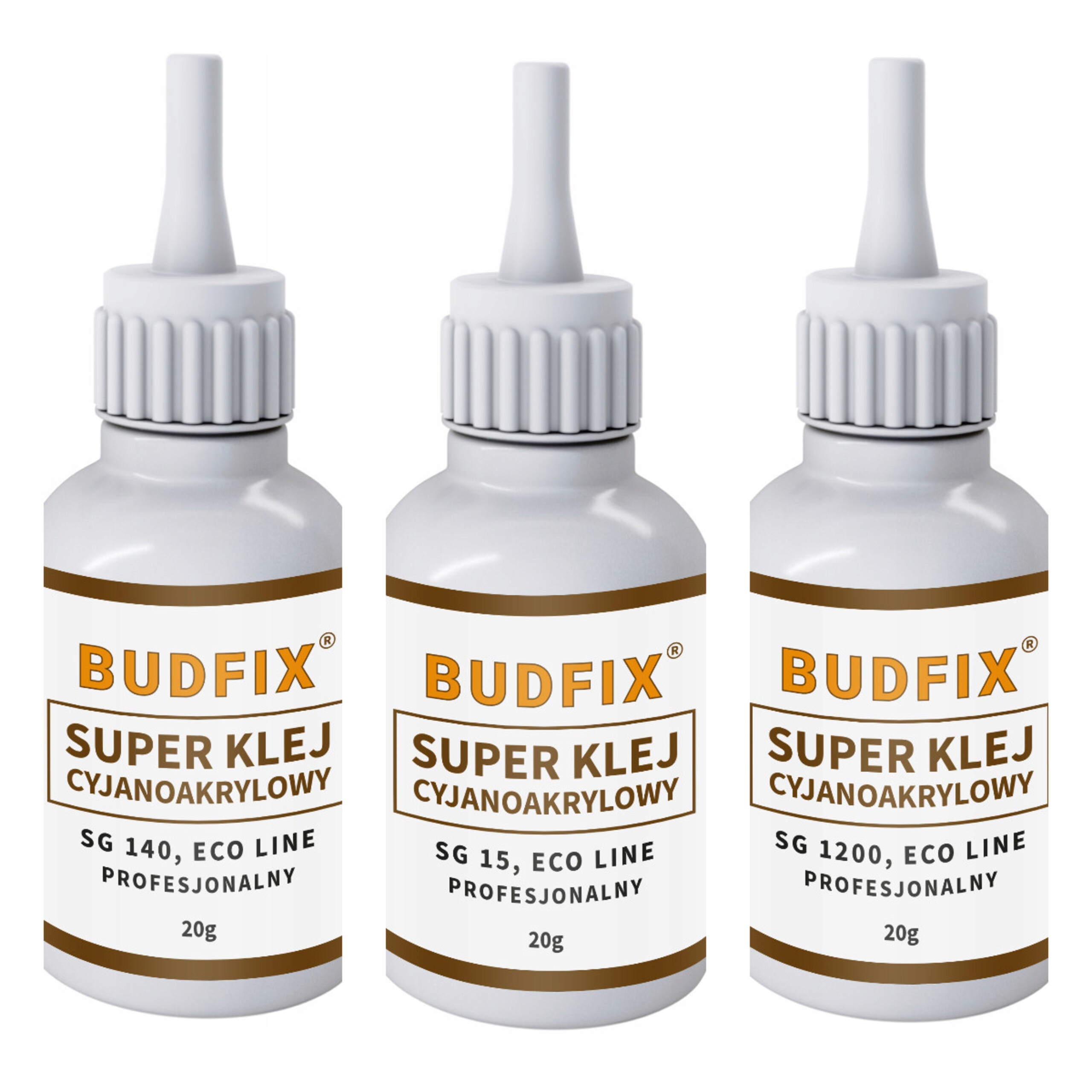 Klej Sekundowy Cyjanoakrylowy Plastiku Gumy Drewna Ceramiki Metalu 3x20g