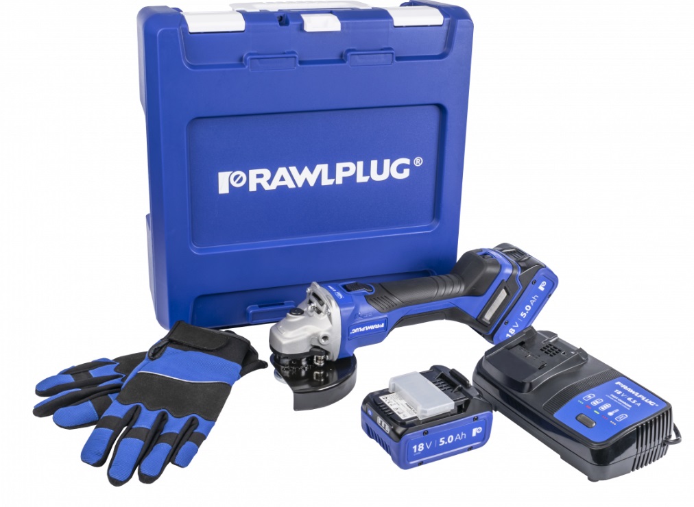Rawlplug Szlifierka Kątowa 125mm reg obrotów 2