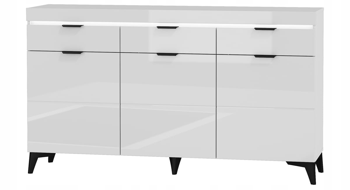 Komoda szafka biały połysk Baldur BDK-1