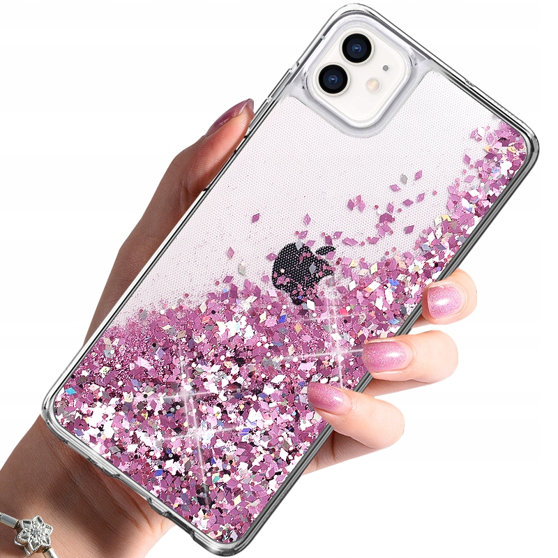 

Etui do iPhone 12 Brokat Pływający Case Szkło 9H