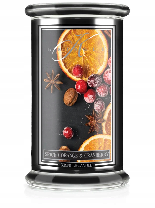 Kringle Candle Spiced Orange&Cranberry Reserve velká vonná svíčka 623 g