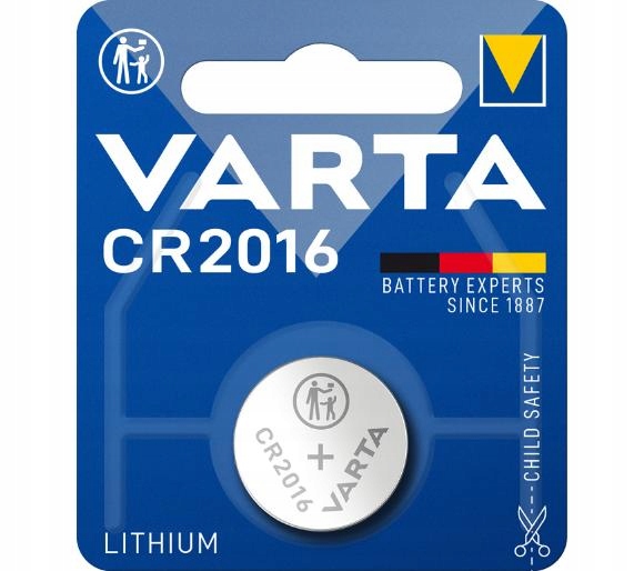 

Bateria guzikowa litowa Varta CR2016 DL2016 2016