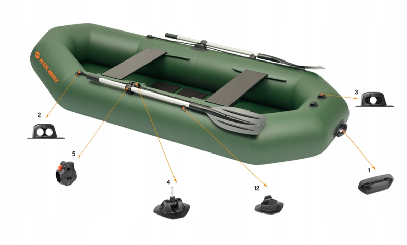 Ponton Kolibri K-290TL Gw. 8L Tokarex Zielony