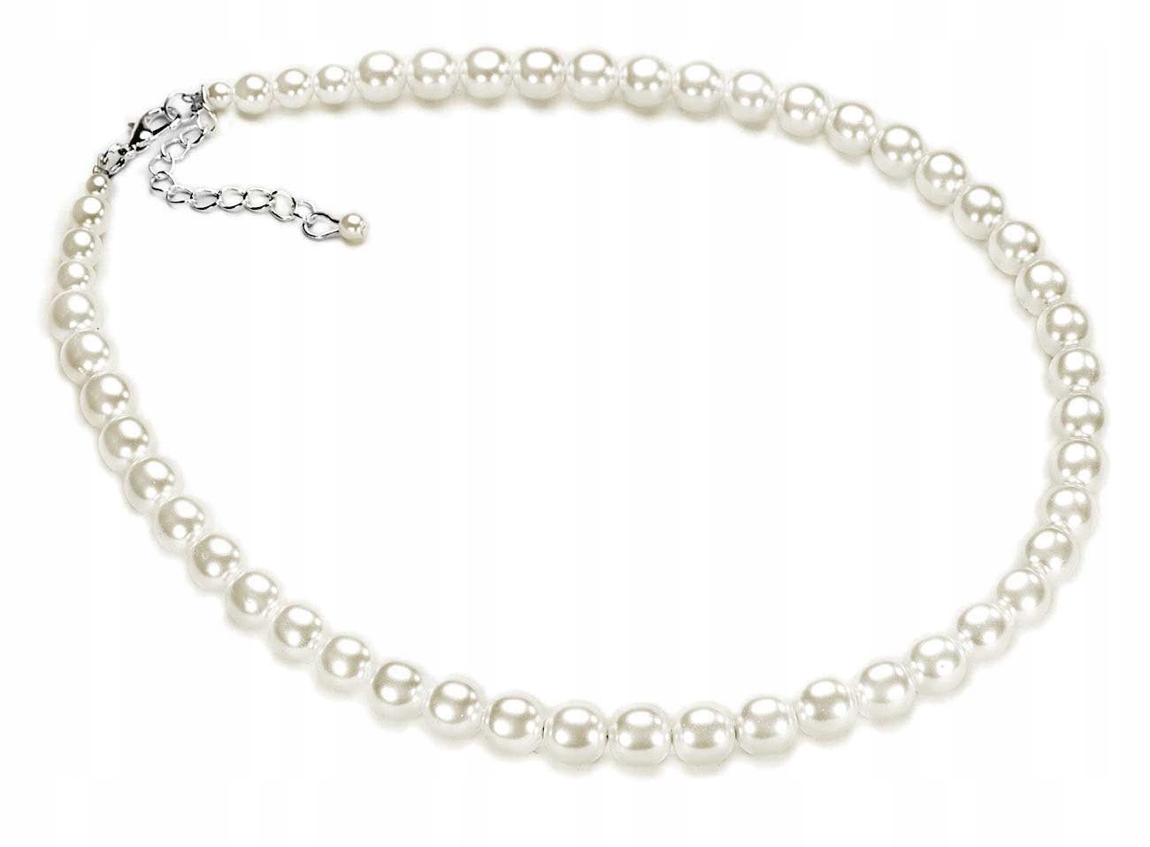 

Krótki Naszyjnik Perły Ecru Kremowy Jablonex Kiara