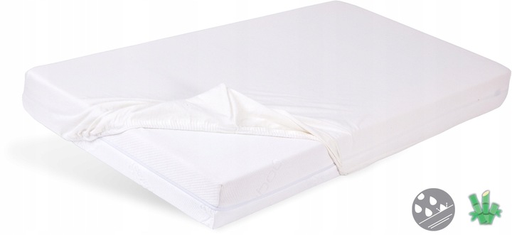 Hygienická podložka Nepropustné Prostěradlo 90x200x20 Bamboo Bílá