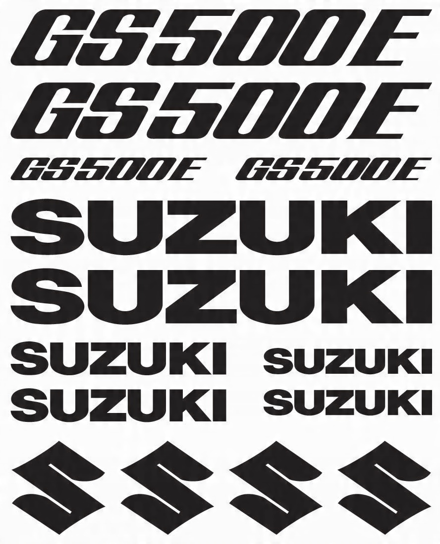 

Naklejki Suzuki Gs 500E _kolory