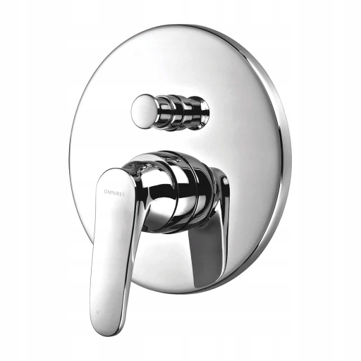 Art Deco podomietková sprchová a vaňová batéria, chrómový lesk