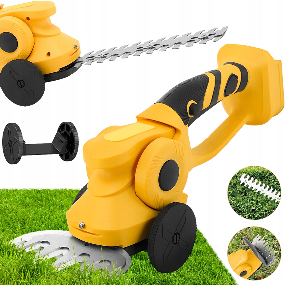 Akumulátorové Nůžky Na Trávy Pro Stříhání Trávy A Keřů Větví Živého Plotu 2V1