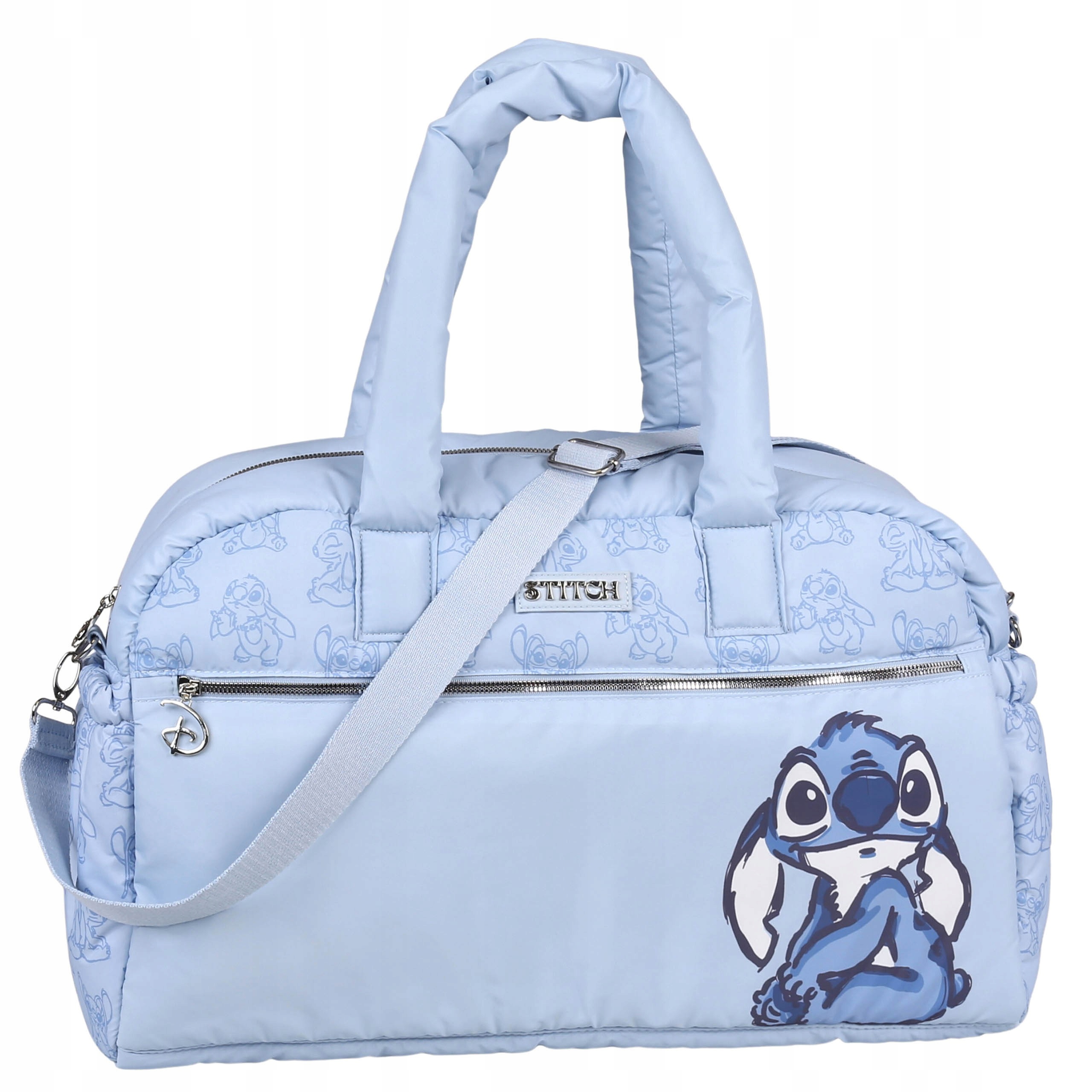DISNEY Stitch Pojemna torba podróżna, niebieska 14291736723 - Allegro.pl