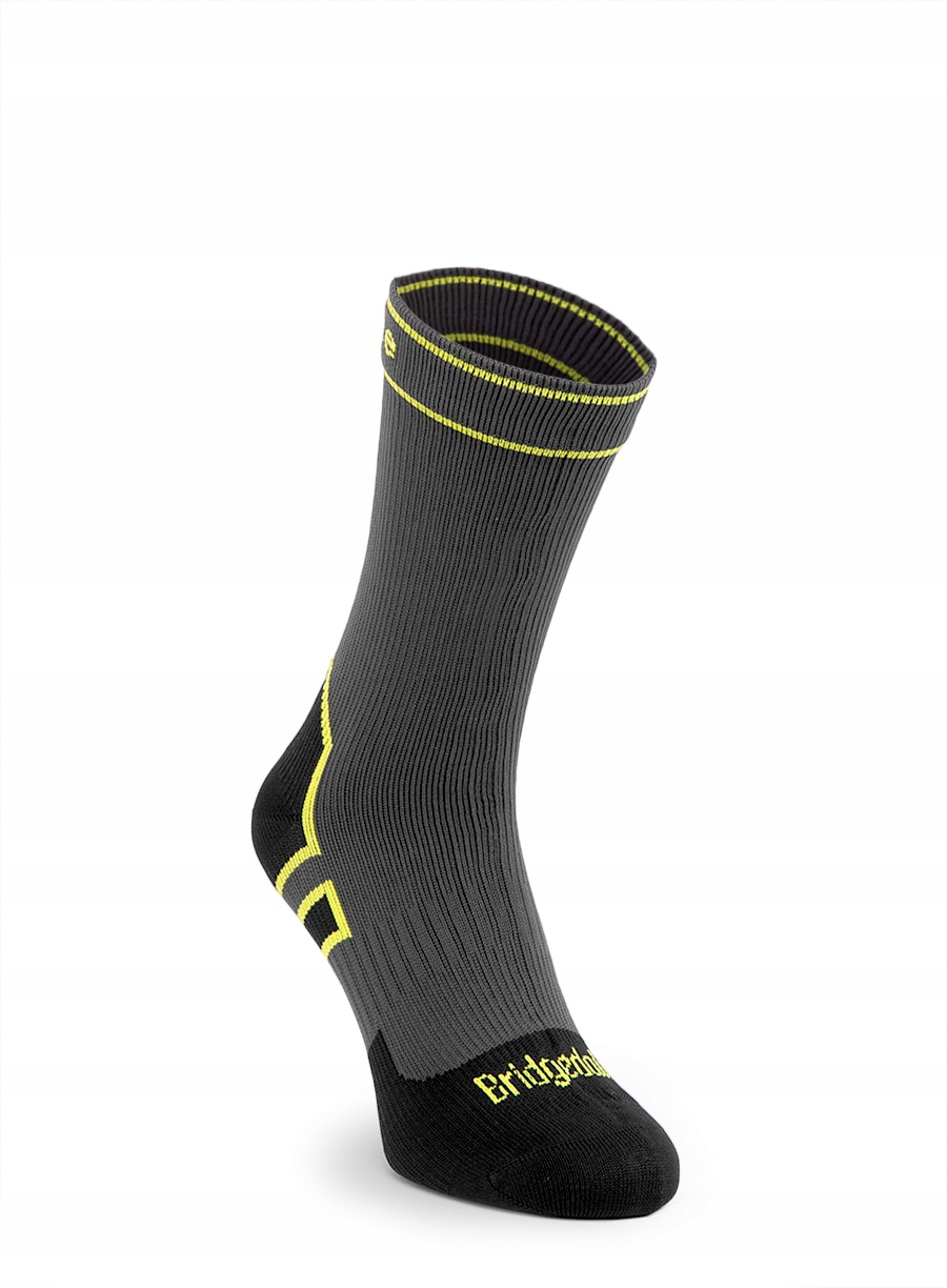 Ponožky voděodolné Bridgedale StormSock Lt Boot šedá/lime 48