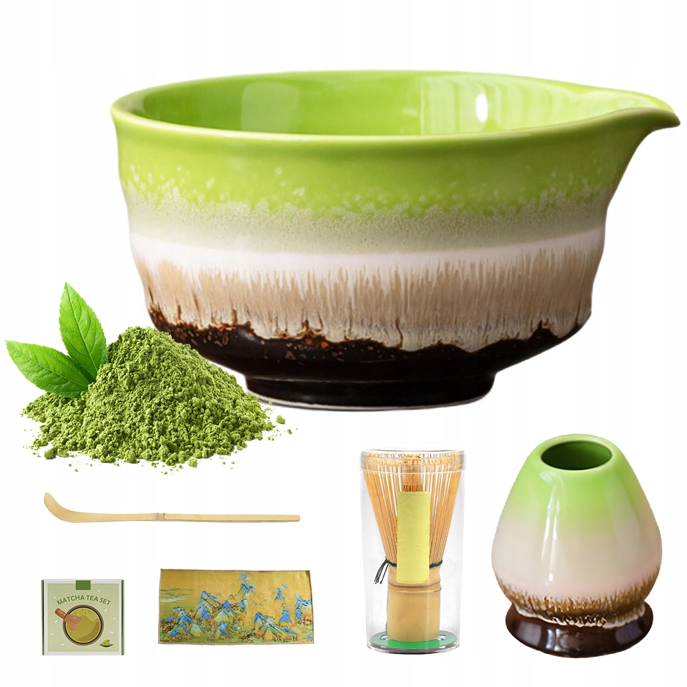 Zestaw Do Herbaty Matcha 6-CZĘŚCIOWY Zestaw, Narzędzia Do Parzenia Herbaty