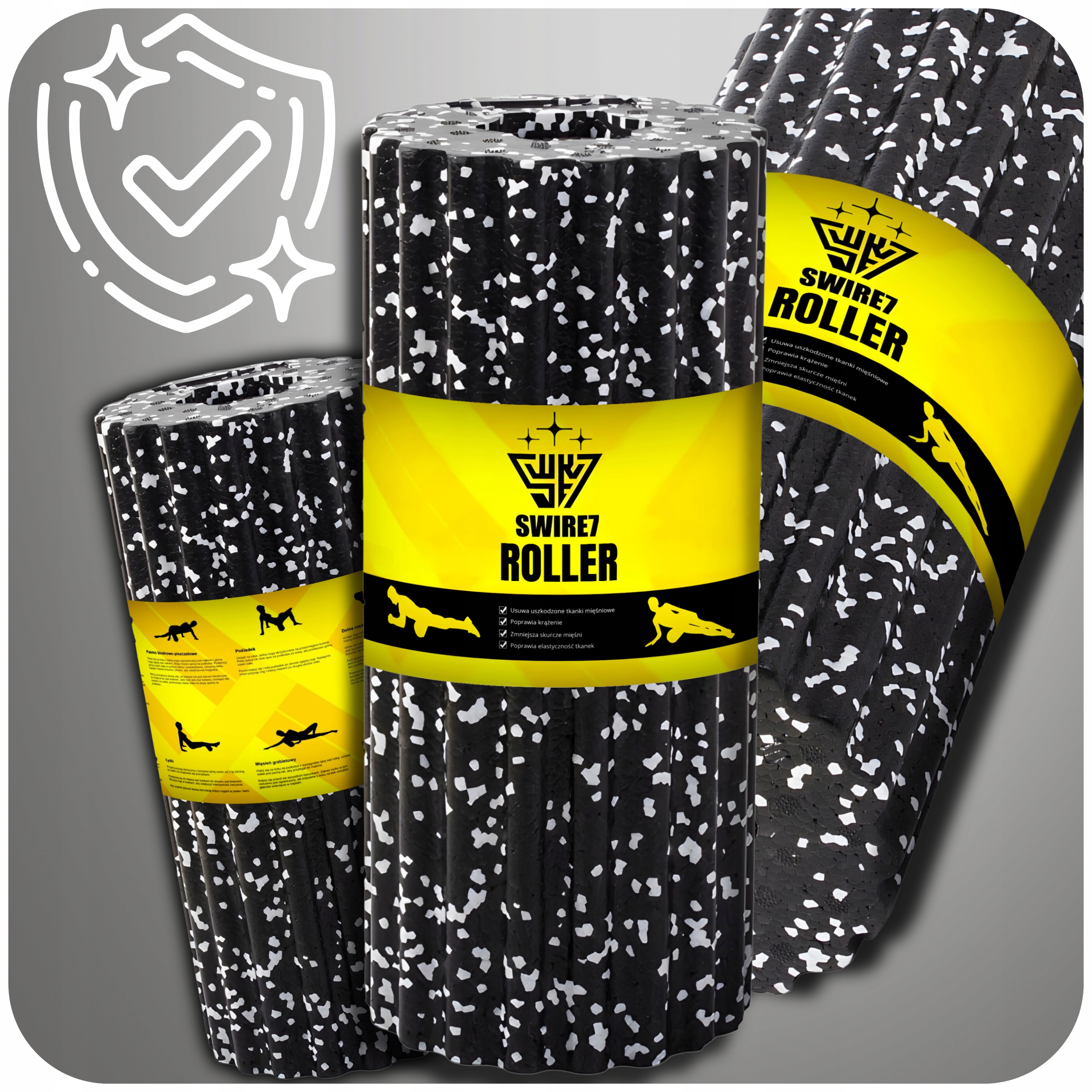 ROLLER DO MASAŻU Z WYPUSTKAMI DO ĆWICZEŃ WAŁEK CROSSFIT MASAŻER SWIRE7 Rodzaj zestaw