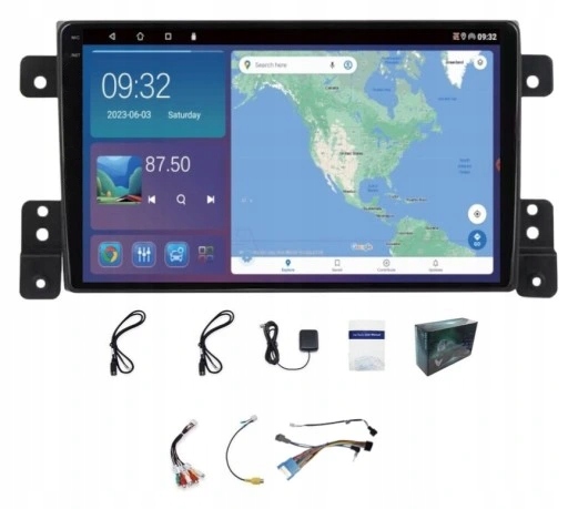 Rádio Navigácia Gps Suzuki Grand Vitara 2005-14 Wifi Bluetooth Usb 4GB 64GB
