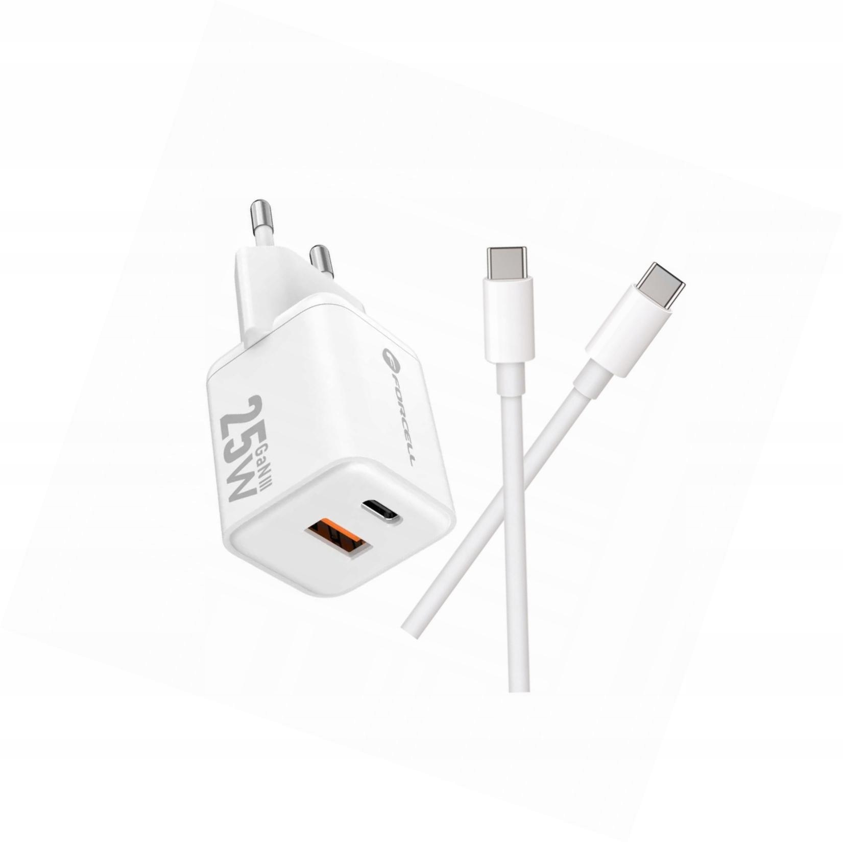 Szybka ładowarka Gan 25W 2 porty z kablem Usb-c do Samsung A22 4G