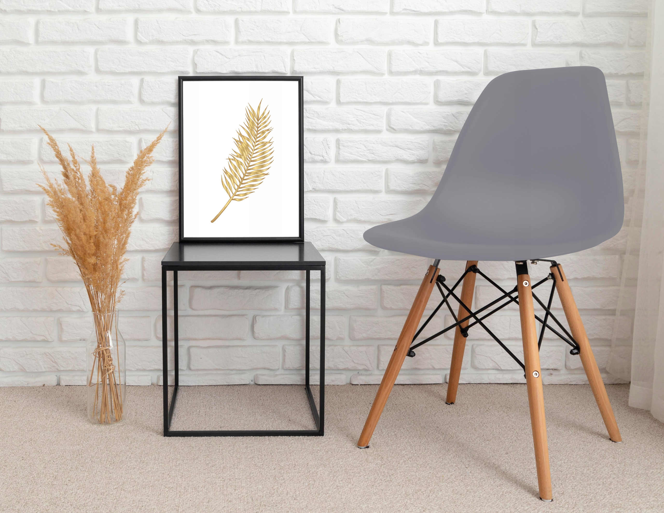 KRZESŁO SKANDYNAWSKIE FOTEL KUCHNIA JADALNIA SALON Wysokość siedziska 44 cm