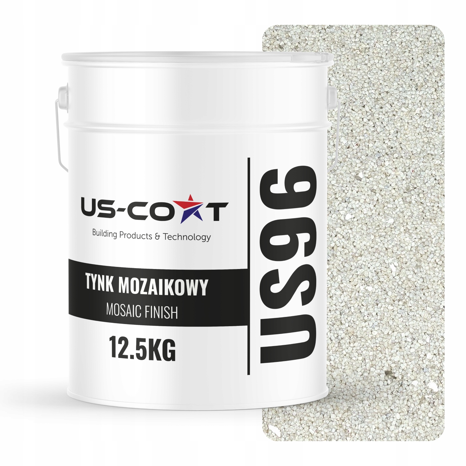 Mozaiková Omítka Mozaika 12,5 Kg Bílá Se Stříbrnou Slídou M07 Prémiová Fasáda