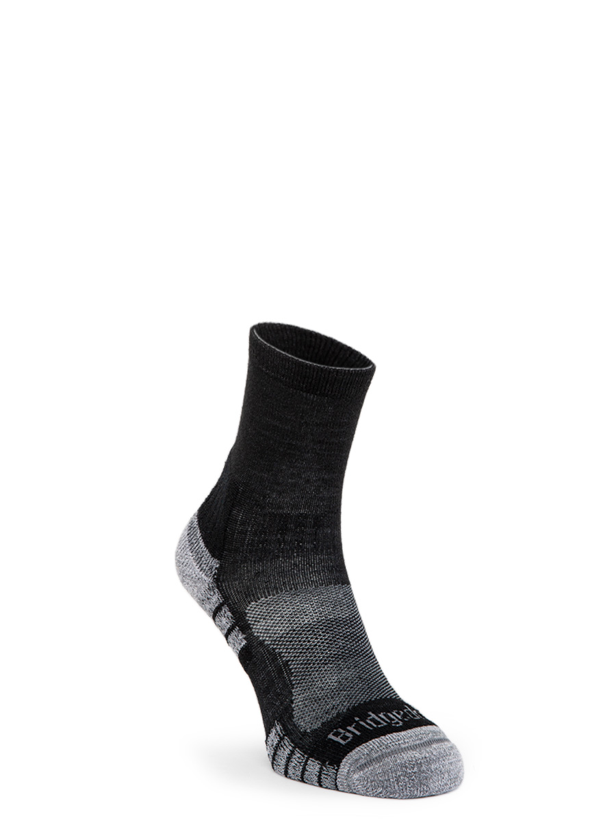 Skarpety turystyczne Bridgedale Hike Lt Merino P 3/4 Crew blk/silver 44-47