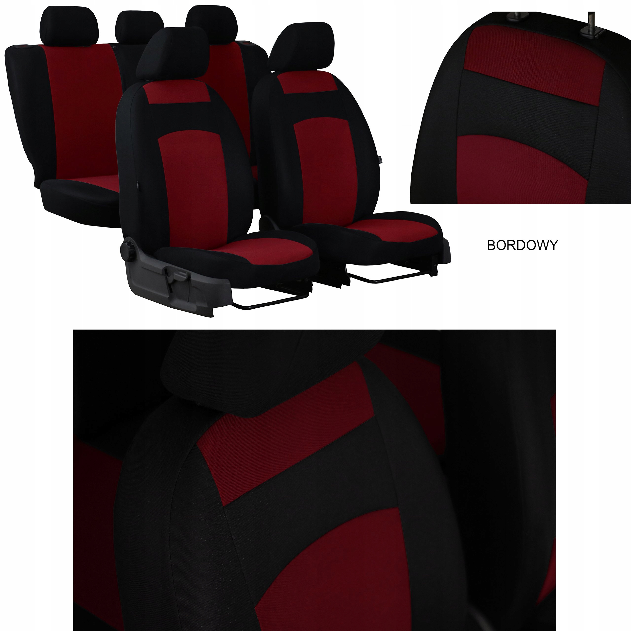 POKROWCE VW GOLF 3 4 5 PASSAT B4 B5 B6B7 LUPO Kolor bordowy czarny czerwony niebieski szary zielony żółty