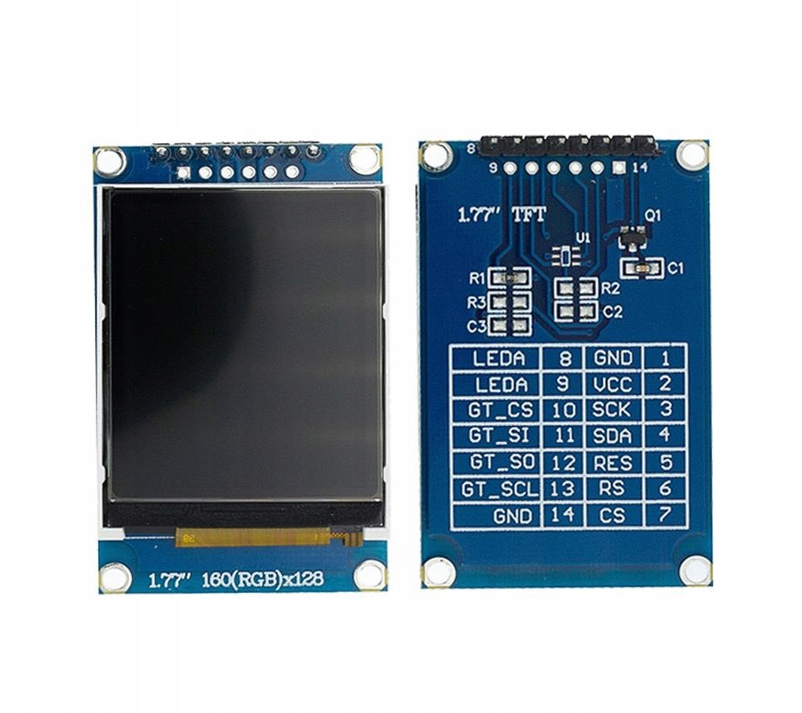 TFT 1,77 (1.8) wyświetlacz 128x160 SPI Symbol TFT 1.77