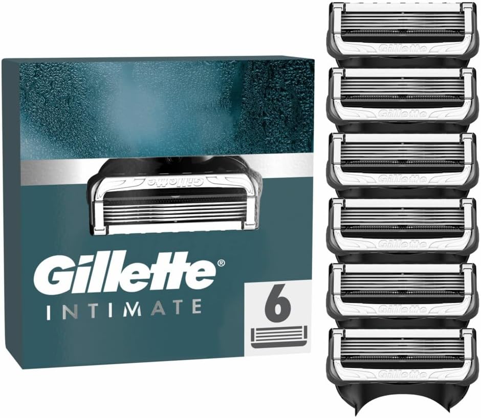 Gillette 5 břitů 6 kusů pro holení intimních partií bez podráždění