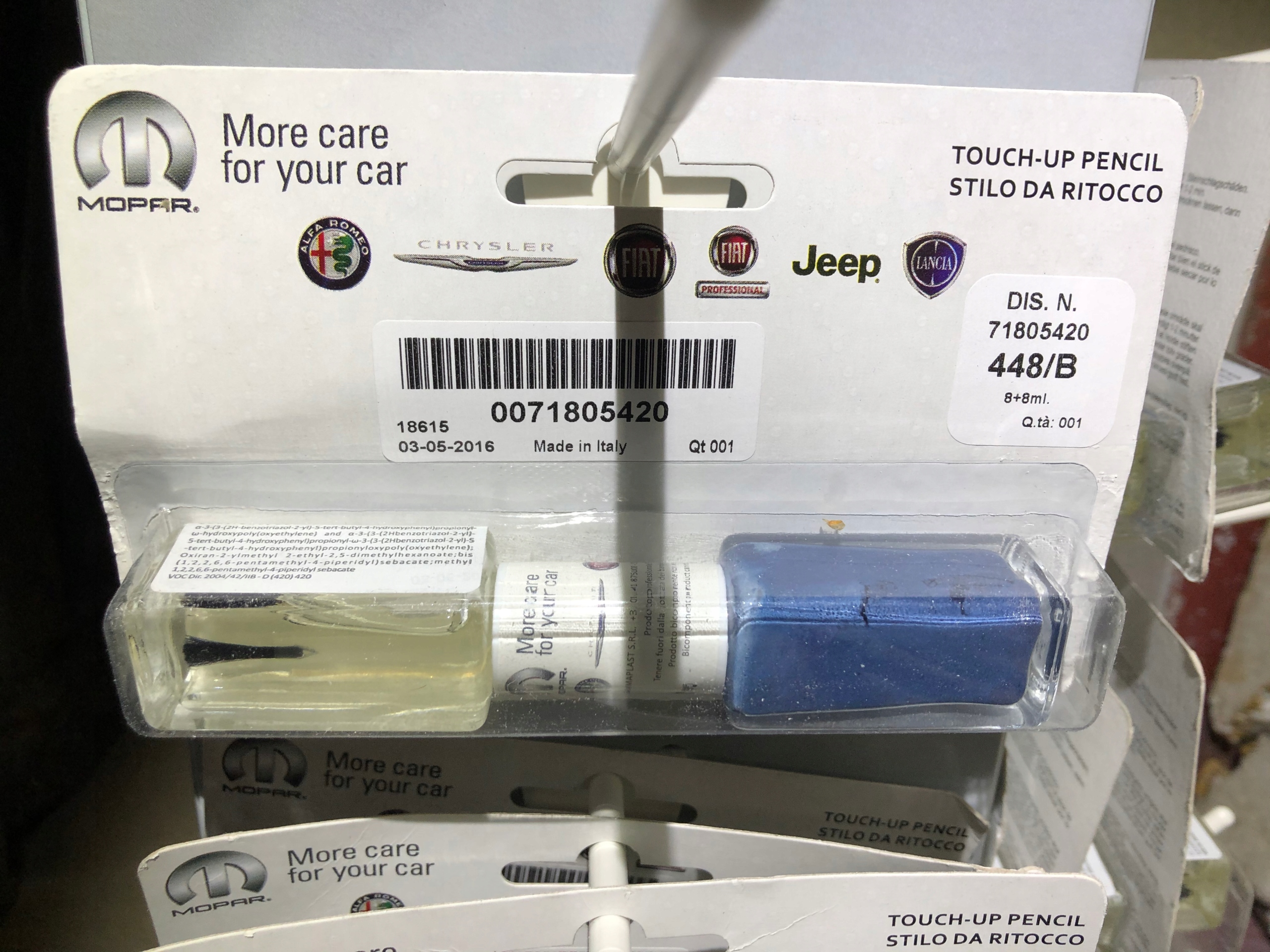 ZAPRAWKA Próbka lakieru FIAT KOD: 448/B