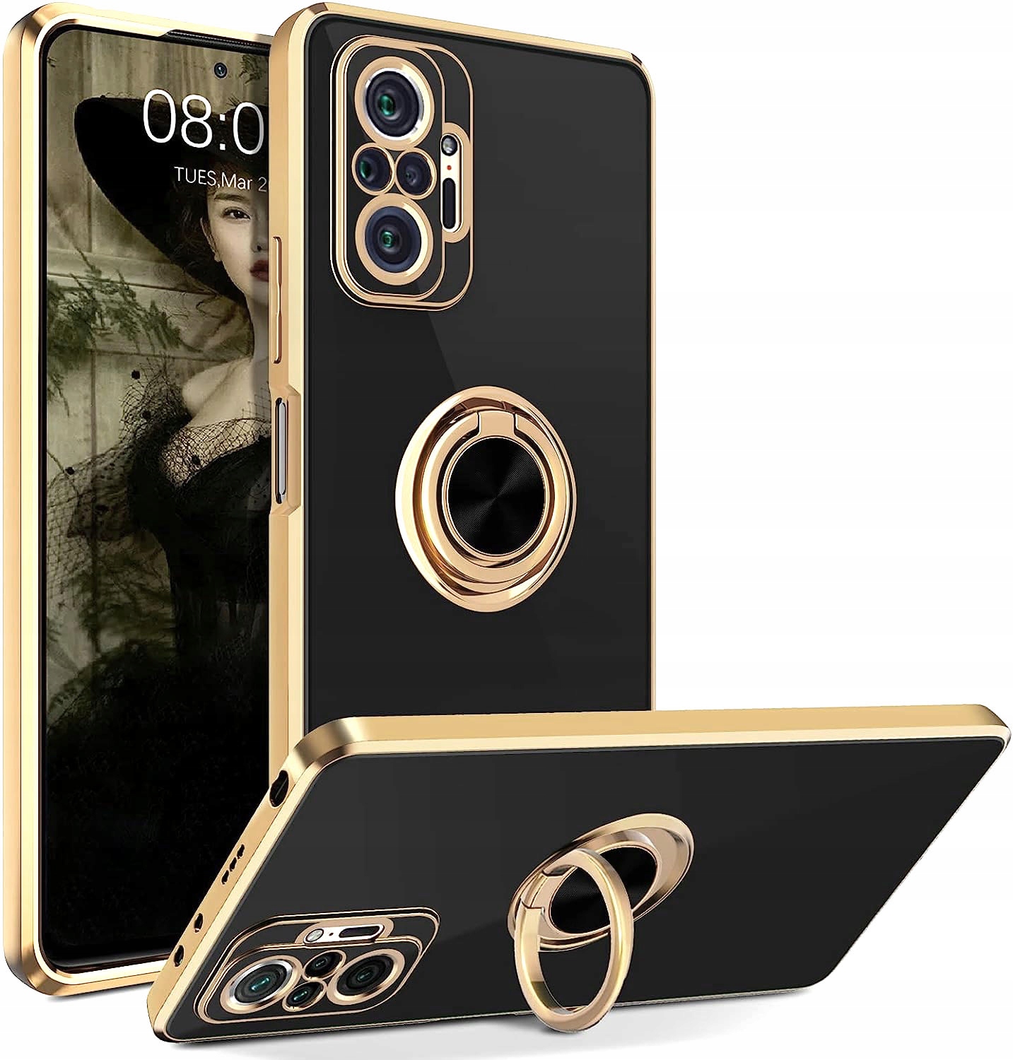 ETUI GLAMOUR RING CASE DO XIAOMI REDMI NOTE 10 PRO Kod producenta ETUI GLAMOUR RING CASE REDMI NOTE 10 PRO